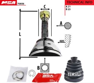 AKS KAFASI DIS SAG-SOL ( DACIA : LOGAN 1.4I 1.6I 07--) resmi