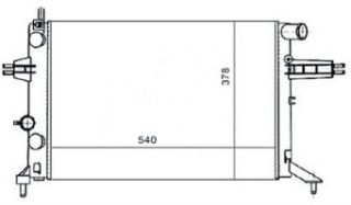 SU RADYATORU OTOMATIK ( OPEL : ASTRA G NAC 1.4 1.6 1.8 98-- ) 540×378×23 resmi