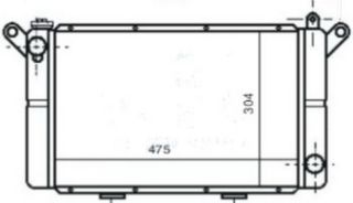 SU RADYATORU MEKANİK ( RENAULT : R12 ) 475×304×42 resmi