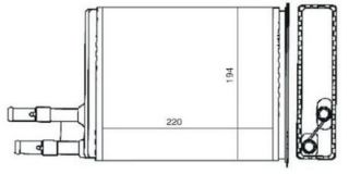 KALORIFER RADYATORU MEKANİK ( PEUGEOT : BOXER CITROEN : JUMPER FIAT : DUCATO TUM MODELLER 97 --02 ) 220×194 resmi
