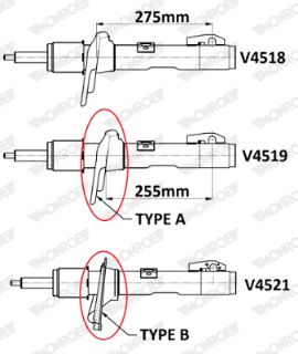 ÖN AMORTİSÖR L/R FORD TRANSİT V363 2013 2016 GAZLI VAN-MAGNUM SERİSİ resmi