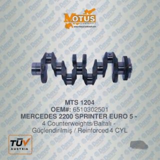 KRANK MİLİ OM 651 SPRINTER - VİTO EURO5 - GUCLENDIRILMIS resmi