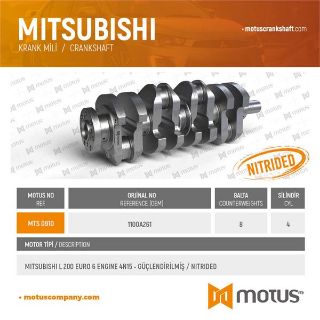 KRANK MİLİ (8 BALTA) MİTSUBİSHİ L200 EURO 6 MOTOR 4N15 2015-> GUCLENDIRILMIS resmi