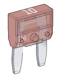 MINIVAL FİŞLİ SİGORTA - 10 AMPER resmi