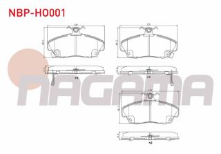 FREN BALATA ÖN İKAZLI HONDA EURO CİVİC 1.4İ 1991-2005/1.5İ 1991-2005 /1.6İ 1991-2005/ ROVER 214İ 1995-2000/416 SI 1.6İ 1995-2000/800 2.0İ 1986-1999/ GAZ GAZELLE 2.8 TD 2012- resmi