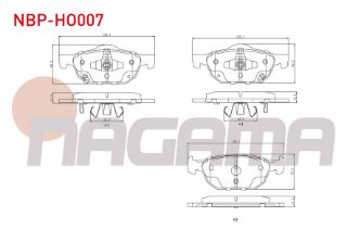 FREN BALATA ÖN İKAZLI HONDA CİVİC X (FC) 1.5 RS 2016- resmi