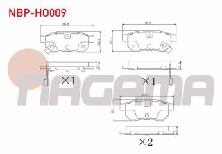 FREN BALATA ARKA İKAZLI HONDA CİVİC IV 1.4İ 1987-1993/ CİVİC IV 1.5İ 1987-1993/ ACCORD IV (CB) 2.0İ 16V 1990-1993/ JAZZ IV (GK) 1.3 2016-/ ROVER 25 (RF) 1.6 16V 1999-2005/ ROVER 200 216 Sİ 1995-2000 resmi