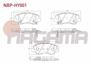 FREN BALATA ÖN İKAZLI TEL DELIKLI HYUNDAİ ACCENT BLUE 1.4 CVVT 2012-/ 1.6 CRDI 2012-/ KİA RİO III 1.4 CRDI 2011-2014/ RİO III 1.4 CVVT 2011-2014 / RİO III 1.25 CVVT 2011-2014 resmi