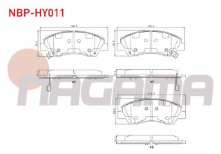 FREN BALATA ÖN İKAZLI HYUNDAİ I10 (IA) 1.2 2013- / HYUNDAİ I10 (IA) 1.0 2013- resmi