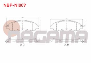 FREN BALATA ÖN İKAZLI NİSSAN NAVARA NP300 (D23) 2.3 DCI 2015- resmi