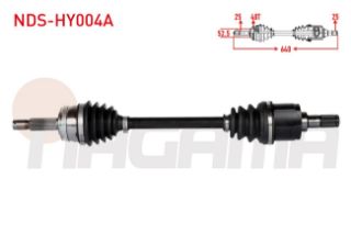 KOMPLE AKS SOL ÖN ABSLI 48 DIS UZUNLUK 640MM HYUNDAİ ACCENT ERA 1.4İ 16V - 1.6 CVVT 2006-2012 resmi