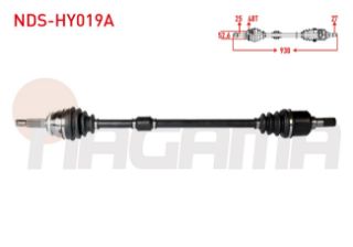 KOMPLE AKS SAĞ ÖN ABSLI 48 DIS UZUNLUK 938MM HYUNDAİ I20 (PB, PBT) 1.4 CRDI M-T 2008-2015 resmi