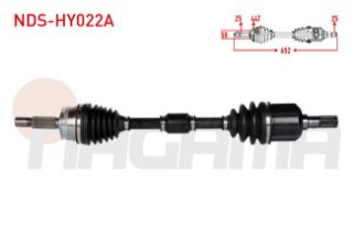 KOMPLE AKS SOL ÖN ABSLI 44 DIS UZUNLUK 652MM HYUNDAİ ELANTRA 1.6İ M-T 2001-2007 resmi