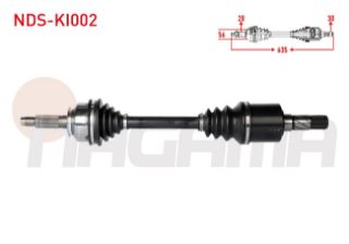 KOMPLE AKS SOL ÖN UZUNLUK 635MM KİA SORENTO I (JC) 2.5 CRDI A-T 2002-2009 resmi