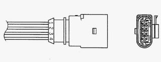 SENSÖR OKSİJEN GOLF5  GOLF6  JETTA  PASSAT  TİGUAN  POLO  A3  LEON 04= BSE-BGU-CAVD-CAVA-CAXA 1.4 TSİ-1.6 ARKA (OZA826-EE5) resmi