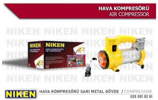 HAVA KOMPRESORU SARI METAL GOVDE 12V resmi