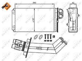 KALORIFER RADYATORU LAGUNA I 1,6 / 1,8 / 2,0 resmi