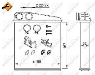 KALORIFER RADYATORU MODUS CLIO III 1,2 / 1,4 / 1,5DCI / 1,6 / 2,0 16V resmi