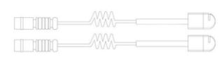 ÖN/ARKA BALATA FİŞİ İKAZ KABLOSU LT28 LT35 LT46 96-06 SPRINTER 97-06 W463 W638 185MM resmi