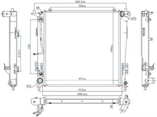 RADYATOR BRAZİNG AT 450X448X26 İ30 1.6 CRDİ 2007 67078 resmi