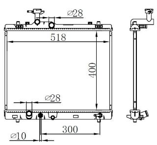 RADYATOR BRAZİNG AT 400X518X16 SWİFT 1.2İ/1.4İ/1.6İ 2010 64258 resmi