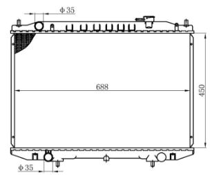 RADYATOR BRAZİNG MT 450X688X16 SKYSTAR 68721 resmi