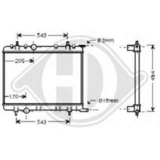 RADYATÖR BRAZİNG P206 ALT KAZAN 16 LIK TAHLİYELİ OTOM..ŞANZ. 380X538X26 resmi