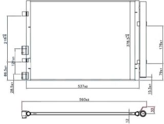 KLİMA BRAZİNG CÖNDENSER A/M 0 İ20 1.4 CRDI 2009 resmi