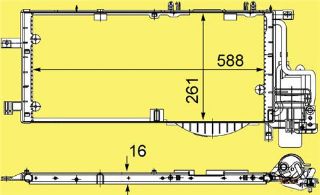 KLİMA KÖNDENSERİ COMBO-CORSA C 1.3CDTI-1.7CDTI 03 588X259X16 resmi