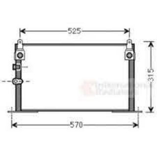 KLİMA KÖNDENSERİ TOYOTA HİLUX 2.5 TD 01 570X275X16 OTO.-MEK. resmi