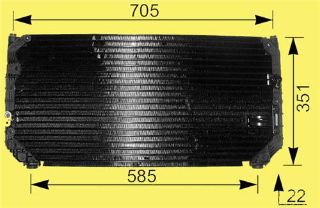 KLİMA KÖNDENSERİ COROLLA1.6İ1-6V/AE101 AT/MT 92-97 692X342X20 resmi
