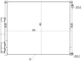 KLİMA BRAZİNG CÖNDENSER A/M LAND CRUİSER 3.0TD 2002 94919 resmi