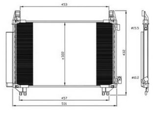 KLİMA BRAZİNG CÖNDENSER A/M YARİS 1.33İ 2010 940270 resmi