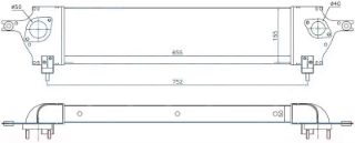 İNTERCOOLER BRAZİNG İNTERCOOLER A/M 655X165X50 QASHQAİ 1.5 DCİ-2.0 DCİ 2007 96580 resmi