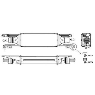 TURBO RADYATÖRÜ İNTERCOOLER 450X98X50 A/M GRANDE PUNTO 05 MİTO 08 1.3 MTJ 90 CV resmi