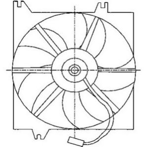 FAN RADYATÖR FAN ACCENT 95-99 RADYATÖR FANI DAVLUMBAZLI resmi