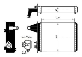 KALORİFER RADYATÖRÜ BRAZİNG PALİO 233X195X32 resmi