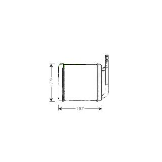 KALORİFER RADYATÖRÜ BRAZİNG H100 MİN. 163X165X42 resmi