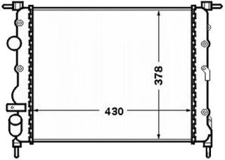 RADYATÖR CLİO II-LOGAN 04 KNG 01 MGN 96 1.4-1.61.5D-1.9 KLİMASIZ MEK 430X377X23 resmi