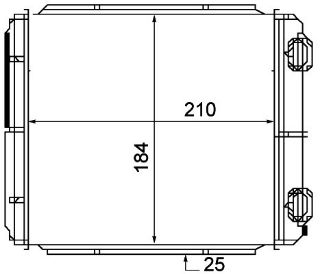 KALORİFER RADYATÖRÜ BRAZİNG LAGUNA II AC KLİMASIZ 210X184X26 resmi