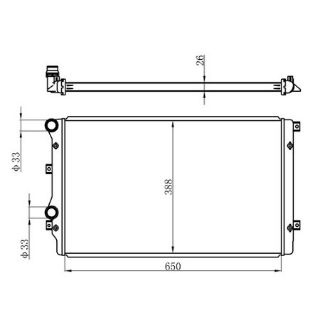 KALORİFER RADYATÖRÜ MERCEDES W638 VİTO 96 327X166X32 resmi