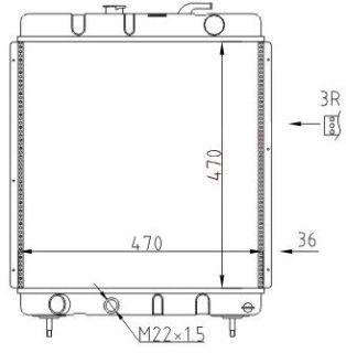 RADYATOR MECHANİCAL MT 470 470 36 J9 63562 resmi