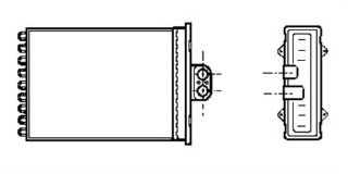 KALORİFER RADYATÖRÜ BRAZİNG VECTRA B 96-02 FLANŞLI 240X185X32 resmi