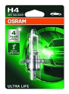 BLİSTER AMBALAJ - AMPUL 12V H4 55/60W 43T TIRNAKLI LULTRALIFE resmi