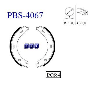 FREN BALATASI ARKA (PARK FRENI PABUCU) VİTO 638 96>03 resmi