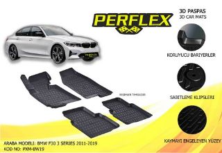 PASPAS 3D X-MAT HAVUZLU BMW F30 3 SERİSİ 12 SİYAH resmi