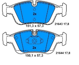 FREN BALATASI ÖN BMW 3  E36 BMW Z3 resmi