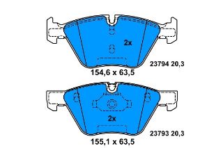 FREN BALATASI ÖN BMW 1  E81 E87 E88 BMW 3  E90 E91 E92 E93 BMW 5  F10 F11 BMW 5  E60 E61 BMW Z4  E89 BMW X1  E84 resmi