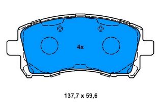 FREN BALATASI ÖN FORESTER 97>02 IMPREZA 92>00 4WD LEGACY 94>03 OUTBACK 00>03 resmi