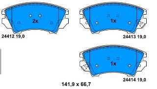 FREN BALATASI ÖN ASTRA J 09> INSIGNIA 08> ZAFİRA C 11> CASCADA 13> / MALIBU 12> / 9-5 10>12 resmi